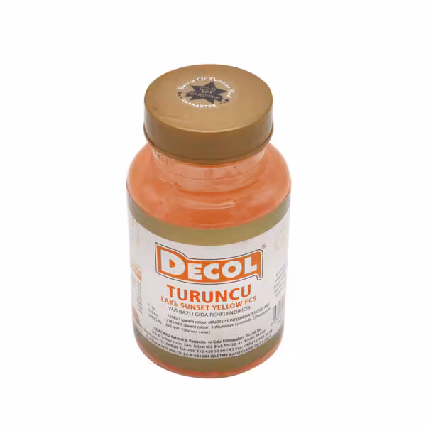 رنگ پودری خوراکی نارنجی دکول (Decol) 25 گرمی