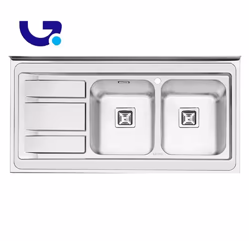 سینک ظرفشویی توکار ایلیا استیل مدل 1068