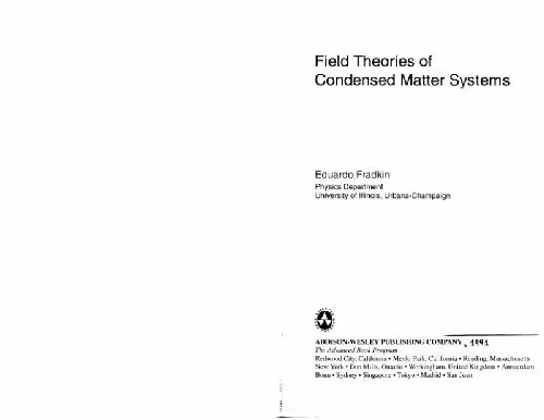 خرید و دانلود نسخه کامل کتاب Field theories of condensed matter systems