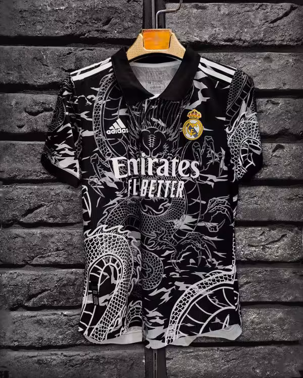 کیت کانسپت دراگون مشکی رئال مادرید 2025 پلیری