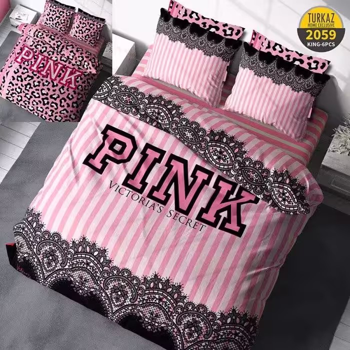 سرویس روتختی طرح pink برند Turkaz دو نفره  کد 2059