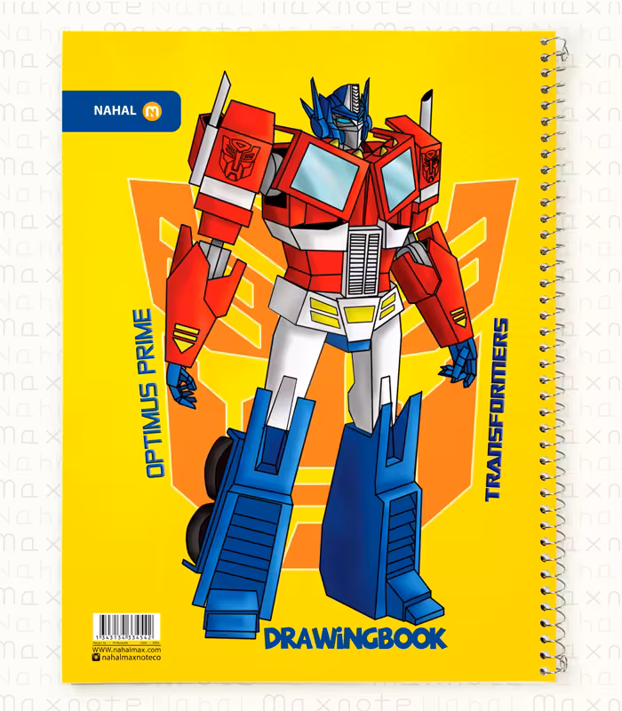 دفتر نقـاشی 30 برگ سیمی کارتونی A4 کد 3454.طرح 3