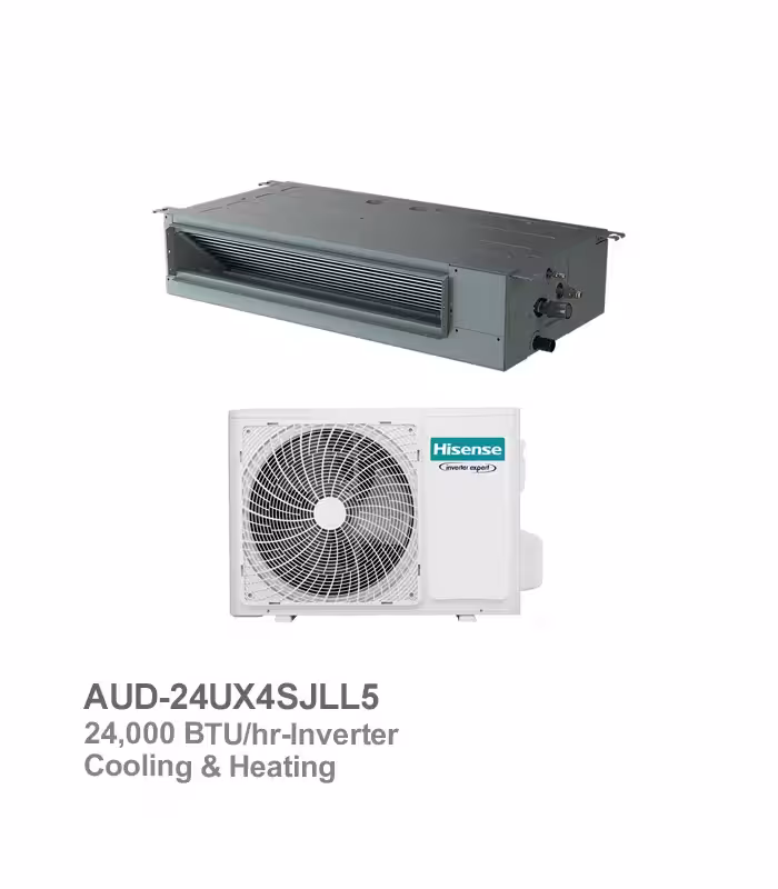 داکت اسپلیت اینورتر هایسنس مدل AUD-24UX4SJLL5