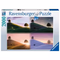 پازل 2000 قطعه Ravensburger طرح درختان و کوه‌ها