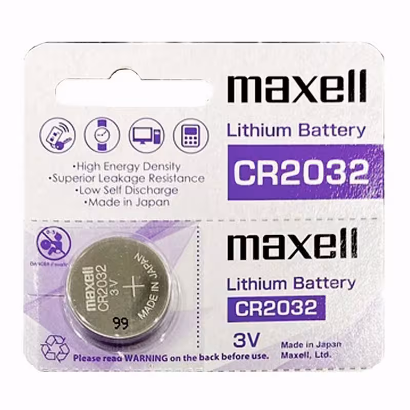 باتری سکه ای 2032 مکسل maxell بنفش