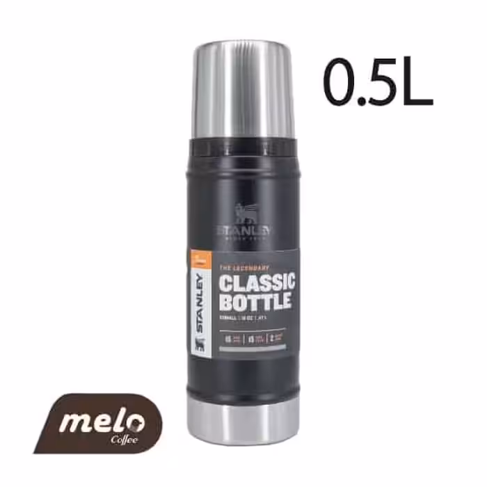 فلاسک استنلی نیم لیتری سری کلاسیک (مشکی)