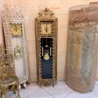 ساعت ایستاده طرح گل نقلی بسیار خوش ساخت، جنس آلیاژ با کیفیت عالی و رنگ ثابت