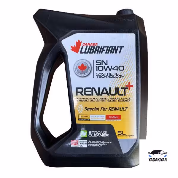 روغن موتور لوبریفنت کانادا مدل SN حجم 5 لیتر (10W-40) مخصوص رنو