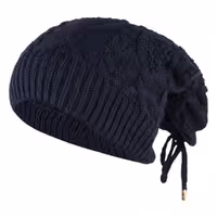 کلاه اسکارف بافت مشکی