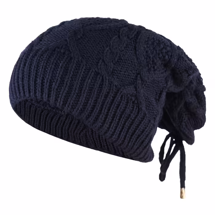 کلاه اسکارف بافت مشکی