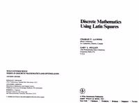 خرید و دانلود نسخه کامل کتاب Discrete mathematics using Latin squares