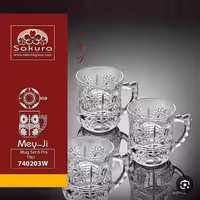 نیم لیوان می جی برند ساکورا مجموعه 6 عددی