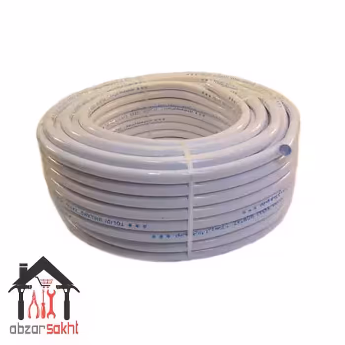 شیلنگ گاز 9 شیری نخ دار کرج ممتاز قوی (3/8 اینچ) 50 متری