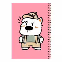 دفتر مشق 80 برگ اس جی مدل خرس بامزه