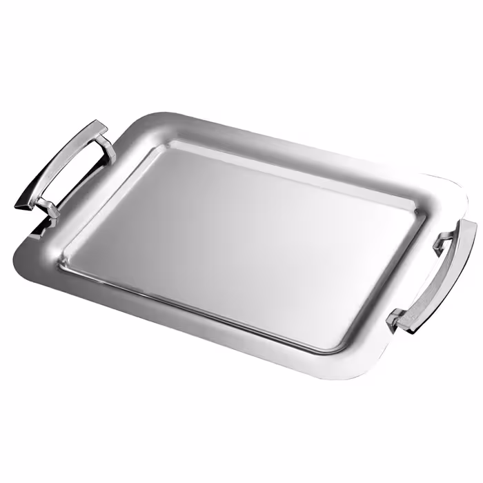 سینی آینه ای دسته صدفی زاماک جفتی کی اس تی (KST) کد 715