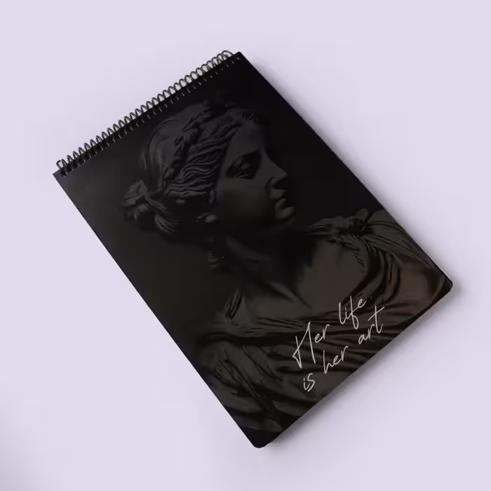 دفتر طراحی آ4 سیم از بالا سری Roman دات نوت (dotnote)