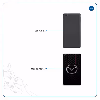 برچسب پوششی ماهوت مدل Mazda Motor مناسب برای تبلت لنوو E7