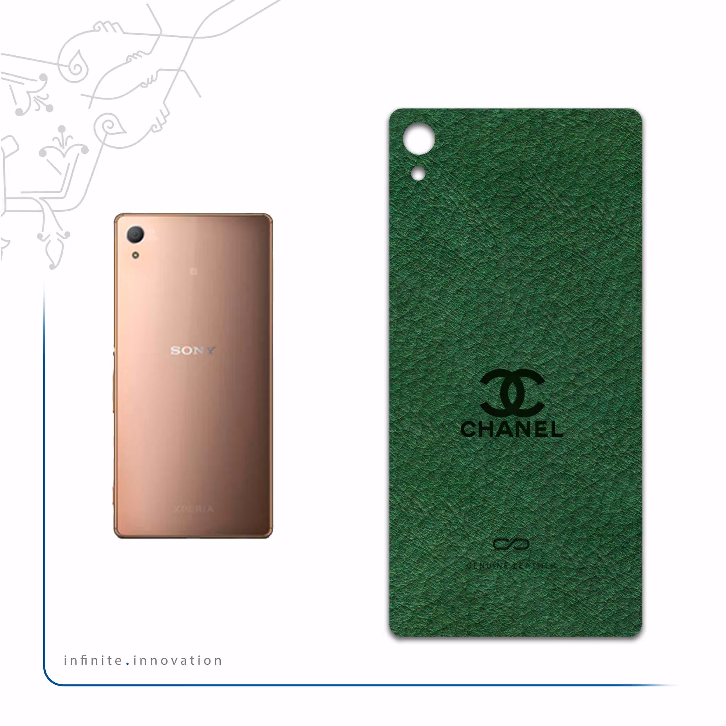 برچسب پوششی ماهوت مدل GL-CHNL مناسب برای گوشی موبایل سونی Xperia Z3 Plus