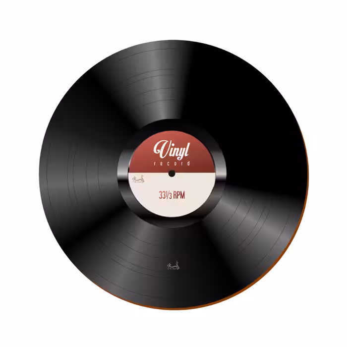 زیر لیوانی مدل صفحه گرامافون طرح موزیک مجموعه 6 عددی