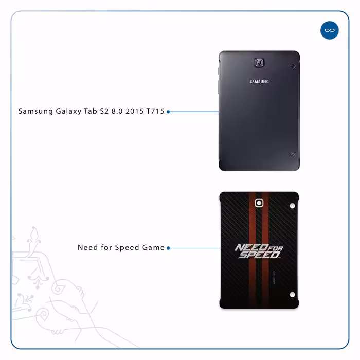 برچسب پوششی ماهوت مدل Need-for-Speed-Game مناسب برای تبلت سامسونگ Galaxy Tab S2 8.0 2015 T715
