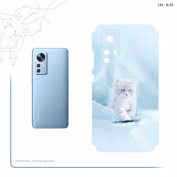 برچسب پوششی ماهوت مدل Cat_1 مناسب برای گوشی موبایل شیائومی 12X