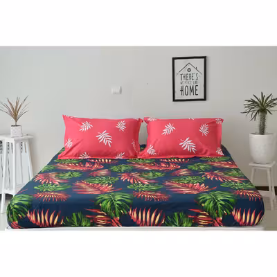 سرویس ملحفه بومرنگ مدل Hawaii-A2P160 دونفره 3 تکه