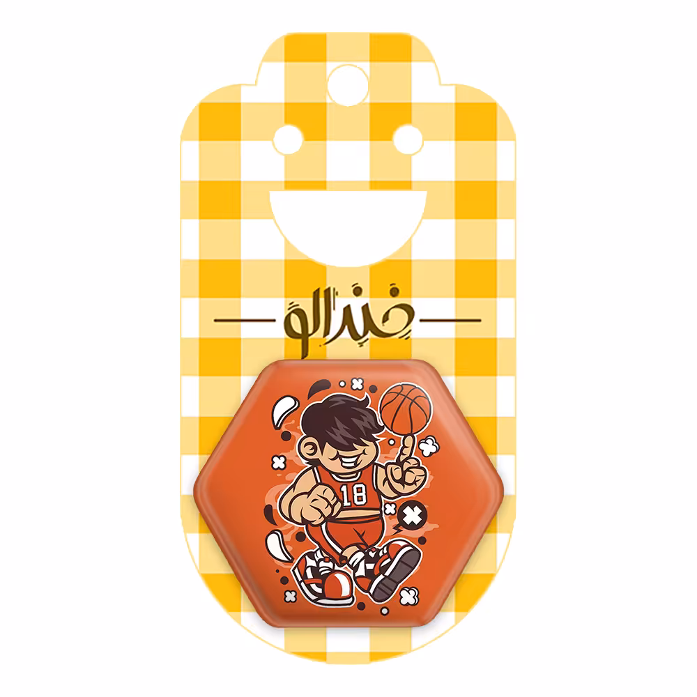 پیکسل خندالو طرح بسکتبال مدل شش ضلعی کد 4995