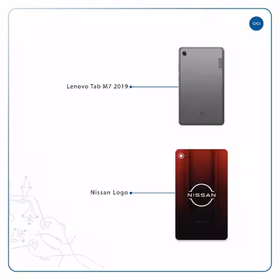 برچسب پوششی ماهوت مدل Nissan-Logo مناسب برای تبلت لنوو Tab M7 2019