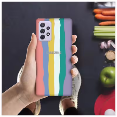 کاور مدل سیلیکونی طرح  Hued مناسب برای گوشی موبایل سامسونگ Galaxy A72