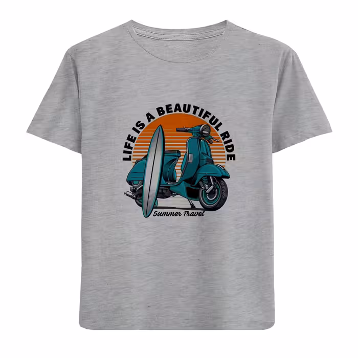 تی شرت آستین کوتاه بچگانه مدل موتور D334