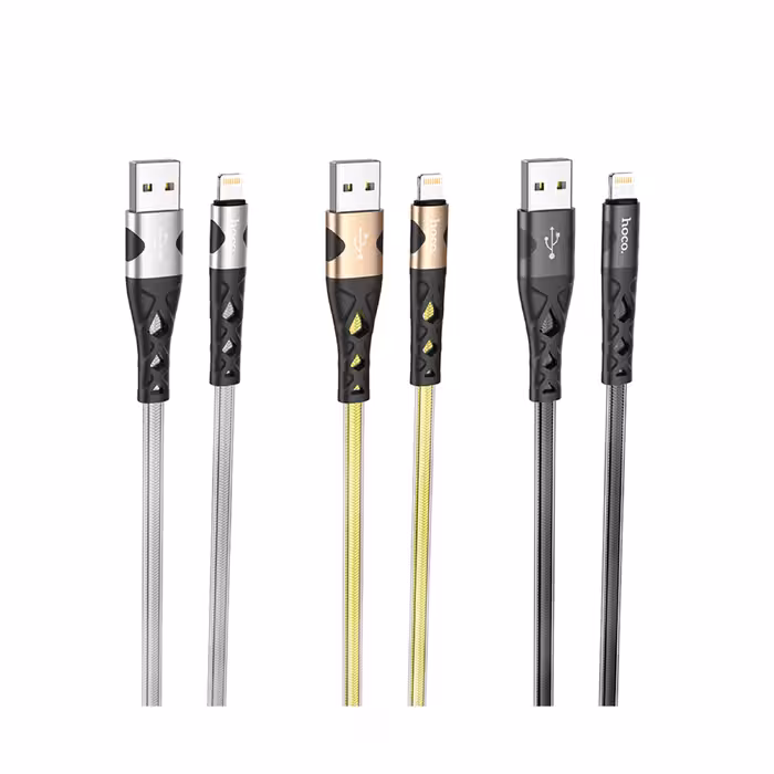 کابل تبدیل USB به لایتنینگ هوکو مدل U105 ANTI TWIST طول 1.2 متر