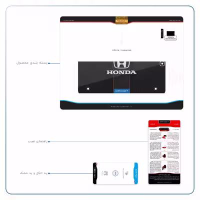 برچسب پوششی ماهوت مدل Honda Motor مناسب برای تبلت سامسونگ Galaxy Tab S2 9.7 2015 T815
