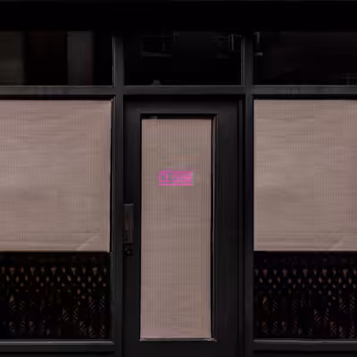 چراغ دیواری نئون دیزاین طرح Close_PN