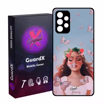 کاور گارد ایکس طرح Girl مدل Glass10380 مناسب برای گوشی موبایل سامسونگ Galaxy A32 4G
