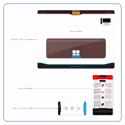 برچسب پوششی ماهوت مدل Natural-Leather مناسب برای تبلت مایکروسافت Surface Pro 4 2015