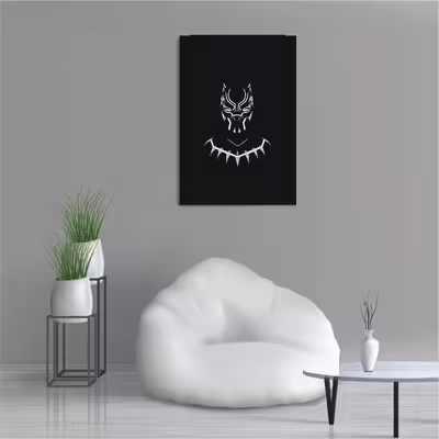 تابلو شاسی طرح فیلم مارول پلنگ سیاه Marvel Black Panther مدل M0493