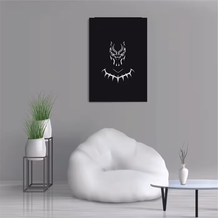 تابلو شاسی طرح فیلم مارول پلنگ سیاه Marvel Black Panther مدل M0493