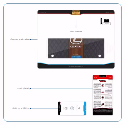 برچسب پوششی ماهوت مدل Lexus-Logo مناسب برای تبلت سامسونگ Galaxy Note 10.1 2012 N8010