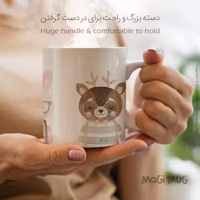 ماگ مگی مدل Minnie به همراه استیکر