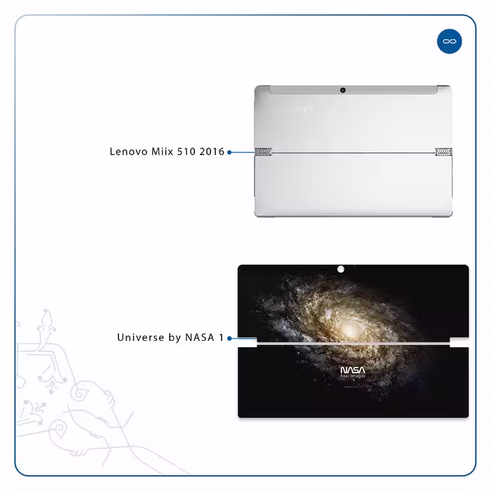 برچسب پوششی ماهوت مدل Universe-by-NASA-1 مناسب برای تبلت لنوو Miix 510 2016