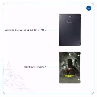 برچسب پوششی ماهوت مدل Rainbow-Six-Game مناسب برای تبلت سامسونگ Galaxy Tab S2 8.0 2015 T715