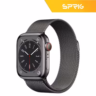 بند اسپریگ مدل Milanese مناسب برای اپل واچ سری 1 / 2 / 3 / 4 / 5 / 6 / 7 / 8 / SE / Ultra سایز 42 / 44 / 45 / 49 میلی متری
