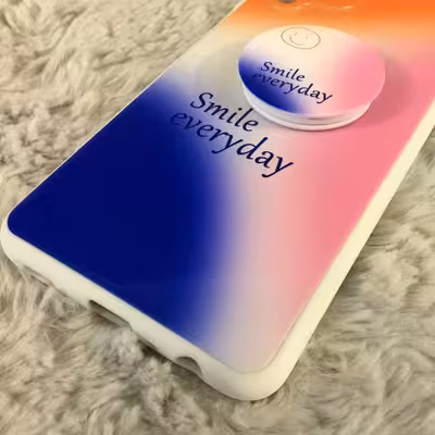 کاور طرح Smile Everyday کد S8931 مناسب برای گوشی موبایل سامسونگ Galaxy A22 4G به همراه پایه نگهدارنده