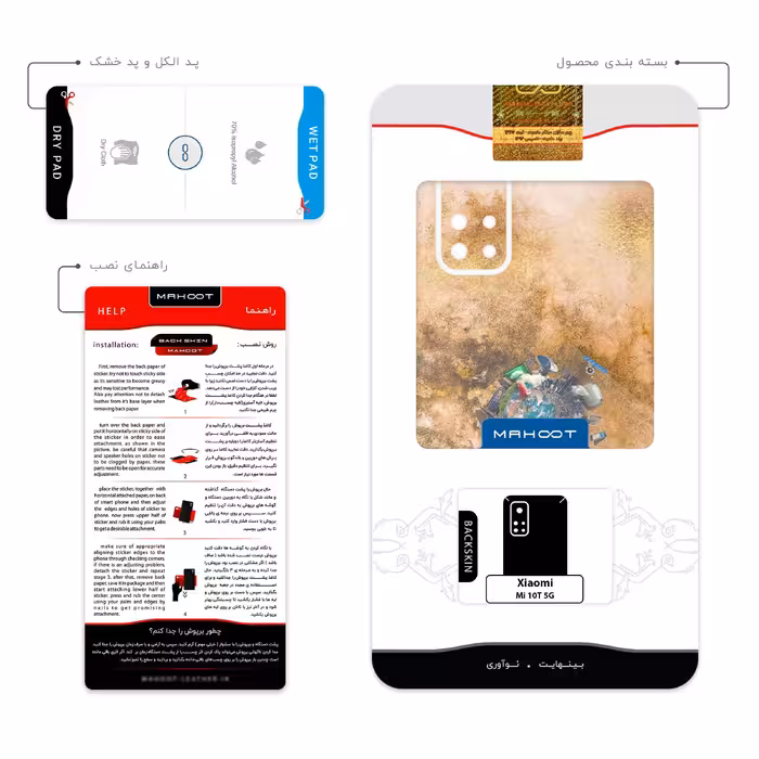 برچسب پوششی ماهوت مدل Collage of surreal Portrait of Men مناسب برای گوشی موبایل شیائومی Mi 10T 5G