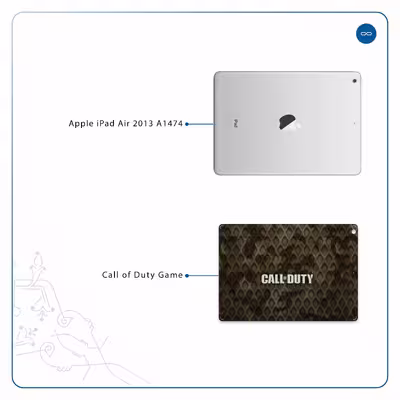 برچسب پوششی ماهوت مدل Call-of-Duty-Game مناسب برای تبلت اپل iPad Air 2013 A1474