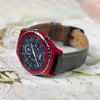 برچسب ماهوت طرح Matte-Warm-Red مناسب برای ساعت هوشمند سامسونگ Galaxy Gear S2 Classic