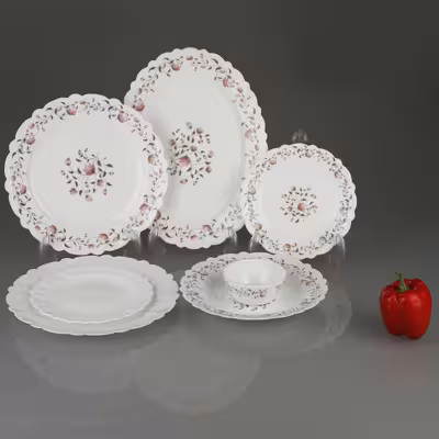 سرویس غذا خوری 25 پارچه آیروپال طرح کنگره مدل گلوریا