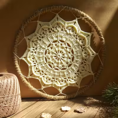 دیوارکوب بافتنی مدل دریم کچر کد R02 مجموعه 3 عددی