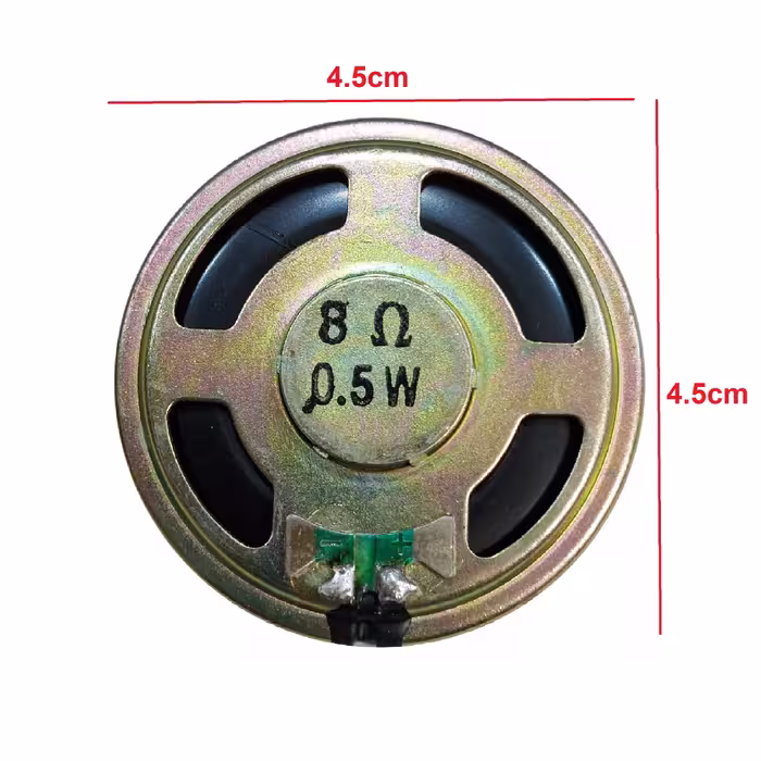 بلندگو 8 اهم 0.5 وات مدل 45mm
