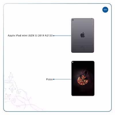 برچسب پوششی ماهوت مدل Pizza مناسب برای تبلت اپل iPad mini (GEN 5) 2019 A2133